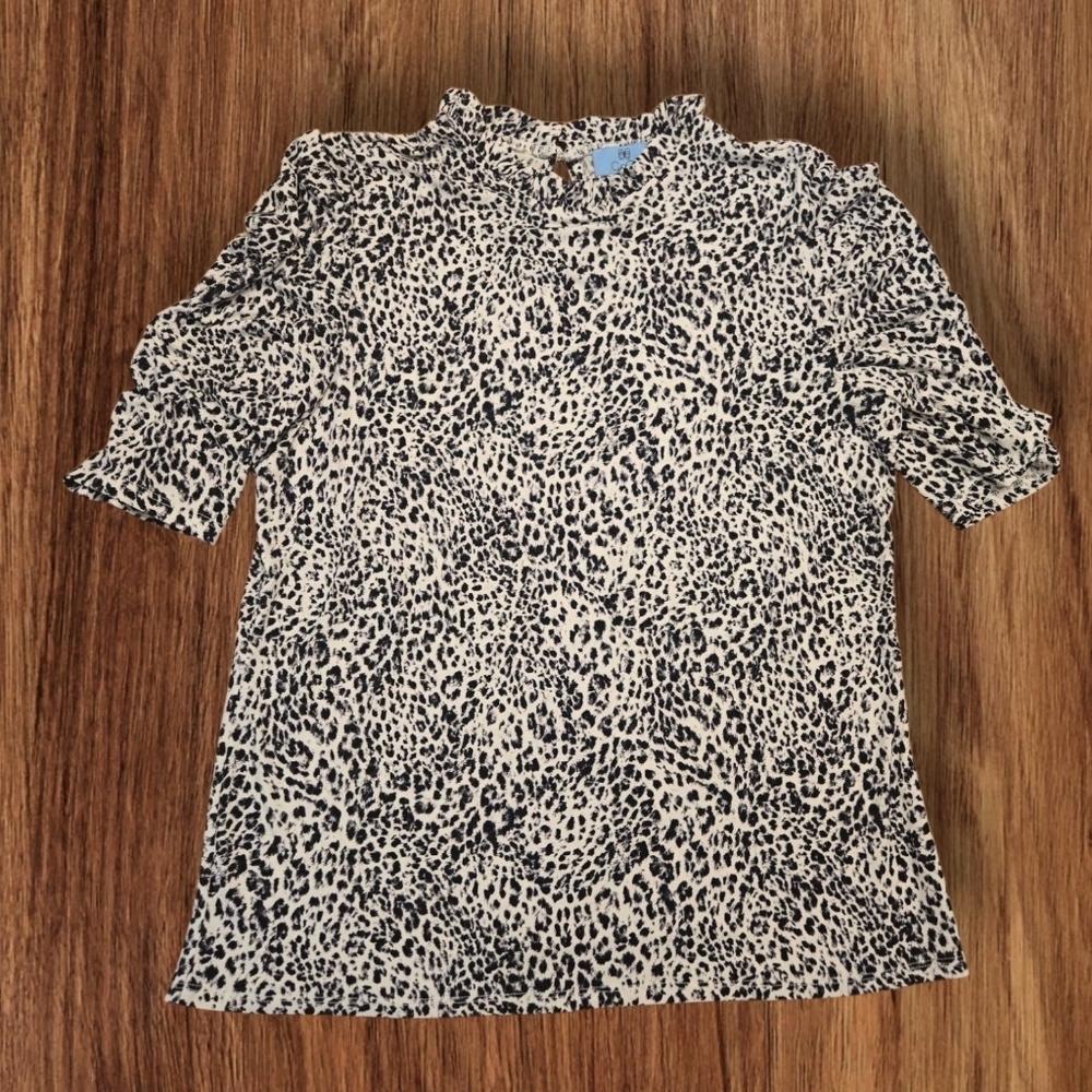 Nordstrom CeCe Animal Print Blouse